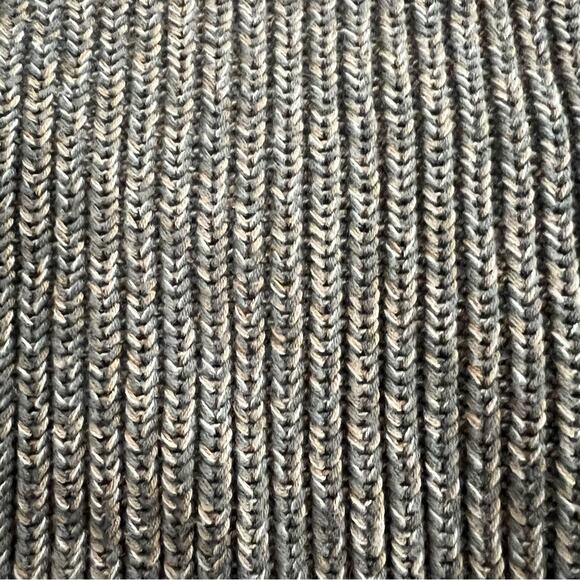 L.L. Bean  Army Green Cotton Thick Knit Zip Up Cardigan Size Large - Picture 7 of 7